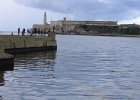 Fisherman and Fort L  Cuba